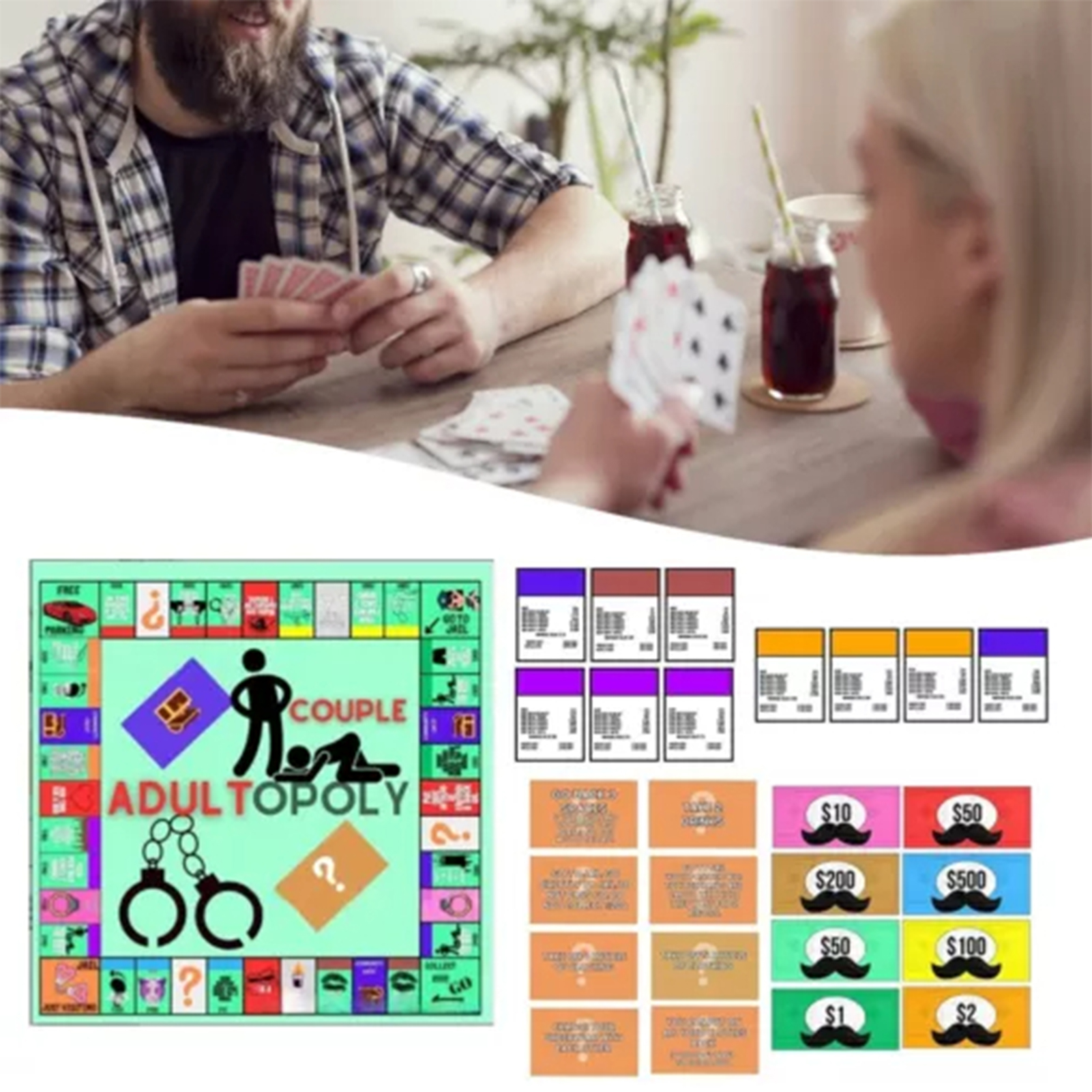 Board Game For Couple - Couple Adult Opoly Board Game Date
