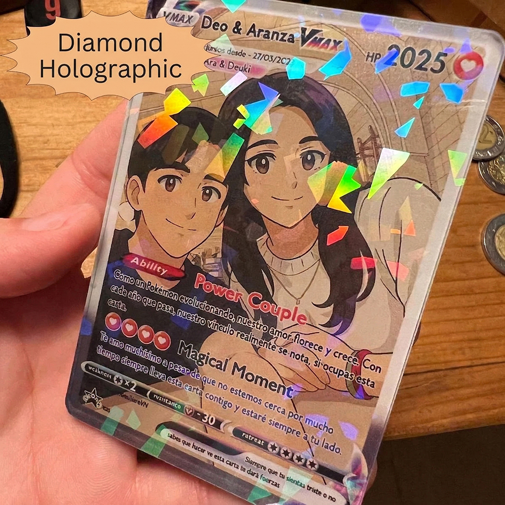 Board Game For Couple - Personalized Anime Anniversary Card Custom Photo
