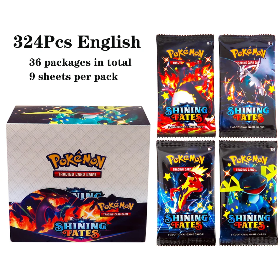 324Pcs/box Pokemon TCG: Shinin - Board Game Movie บทวิจารณ์และราคา
