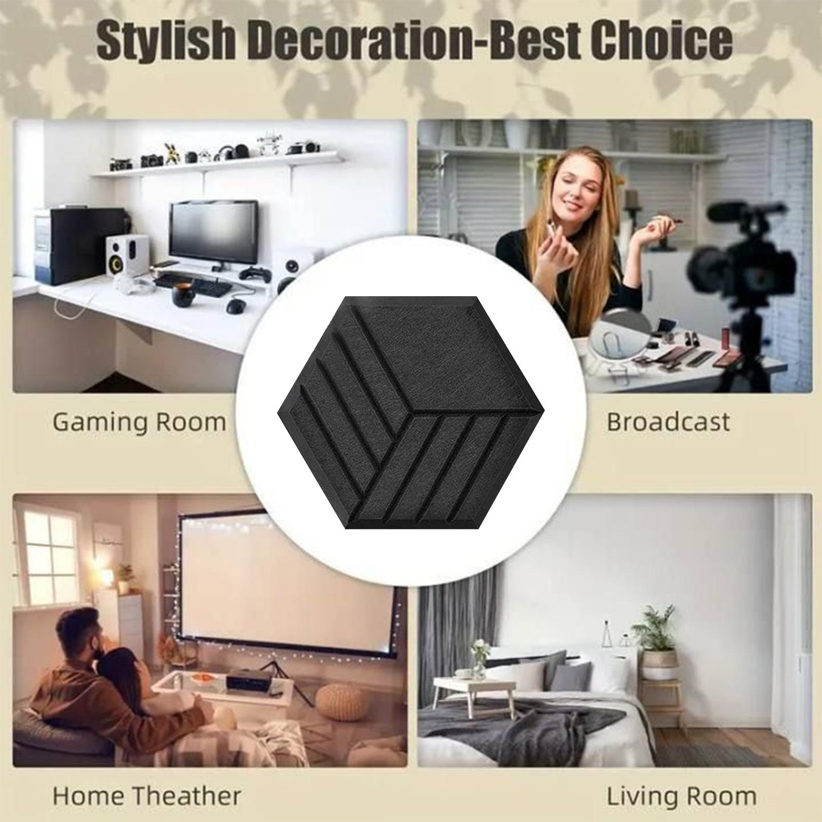 12pc Acoustic Panels Self-Adhe - Board Game Room บทวิจารณ์และราคา
