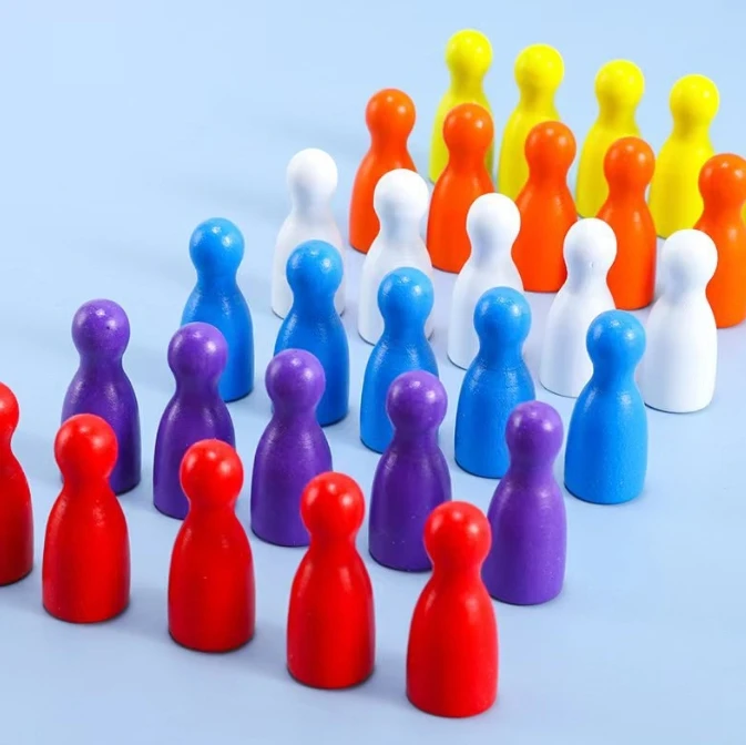 100 Pcs Colorful Wooden Chess  - Board Game Quiz บทวิจารณ์และราคา