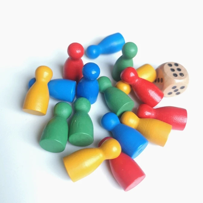 100 Pcs Colorful Wooden Chess  - Board Game Quiz บทวิจารณ์และราคา