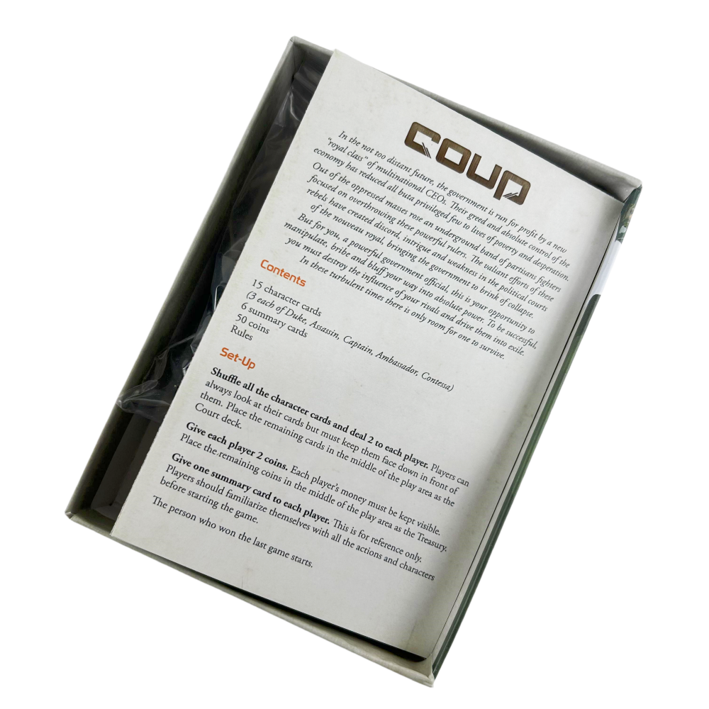 Indie Boards and Cards | Coup  - Board Game Root บทวิจารณ์และราคา