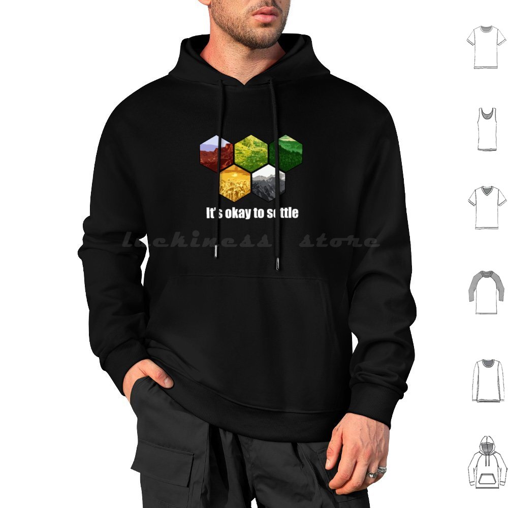 It _ S Okay To Settle Hoodie C - Board Game Catan บทวิจารณ์และราคา