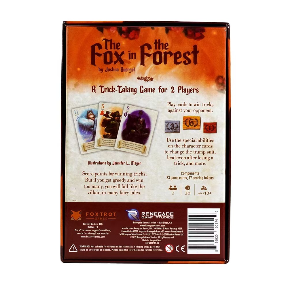 The Fox in the Forest, Social  - Board Game Catan บทวิจารณ์และราคา