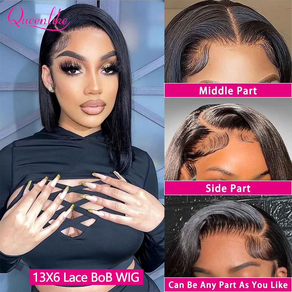 Queenlike Bob Wig Human Hair 1 - Board Game Queen บทวิจารณ์และราคา