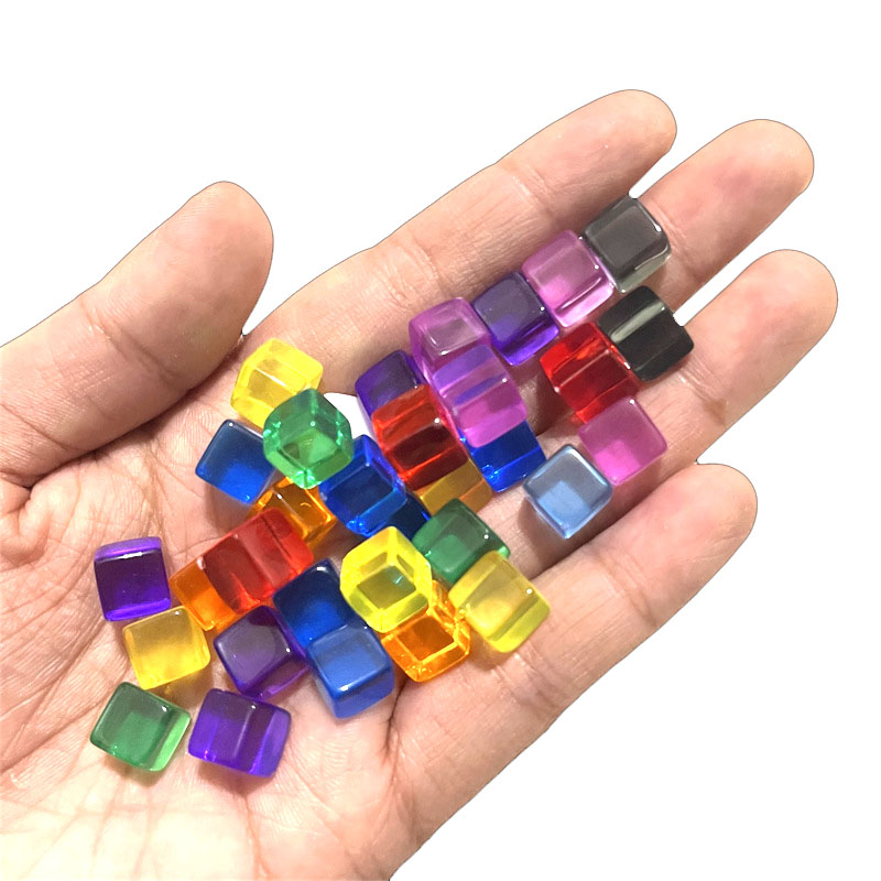100pcs/set 8mm Clear Cube Dice - Board Game Quiz บทวิจารณ์และราคา