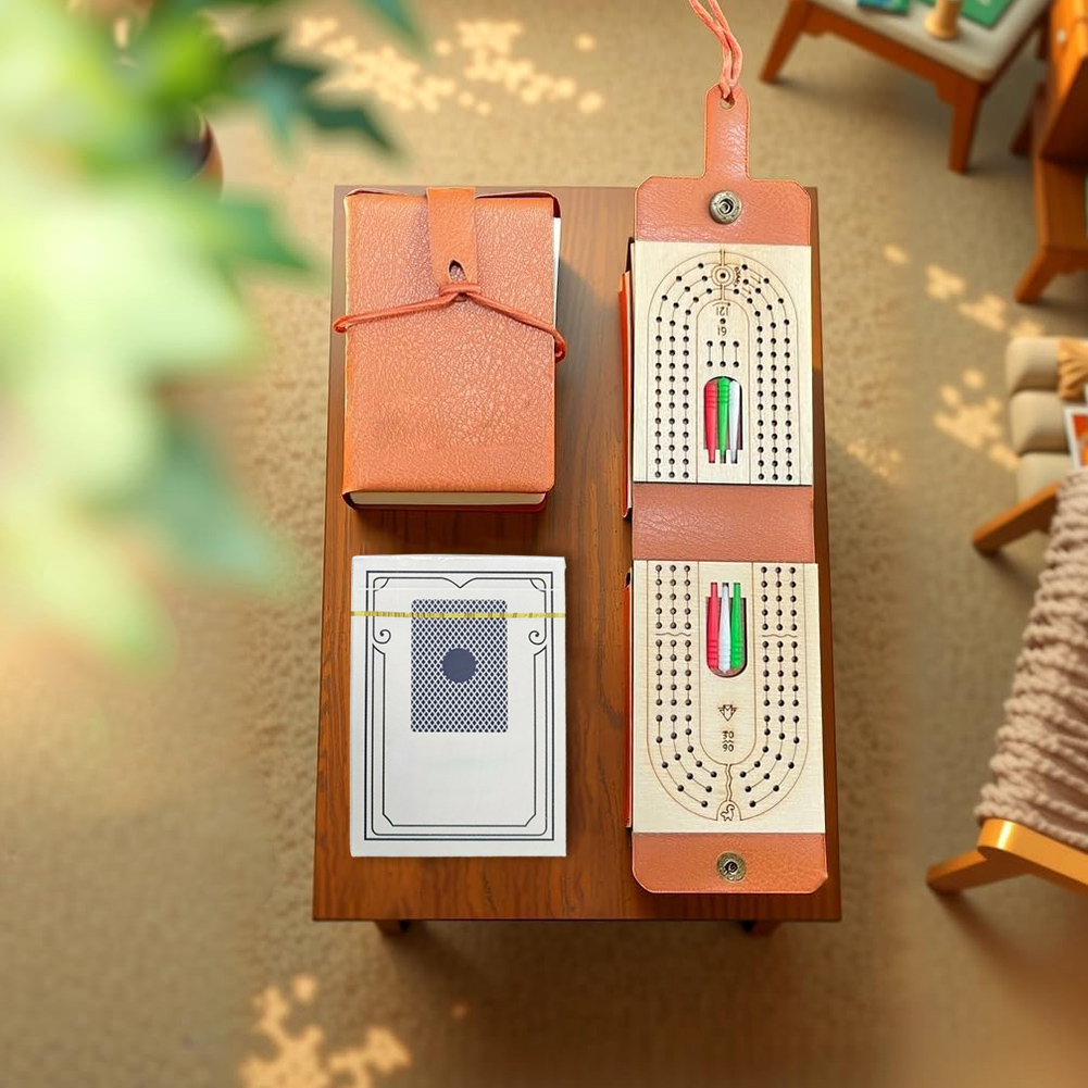 Wooden Cribbage Board Game Set - Board Game Night บทวิจารณ์และราคา