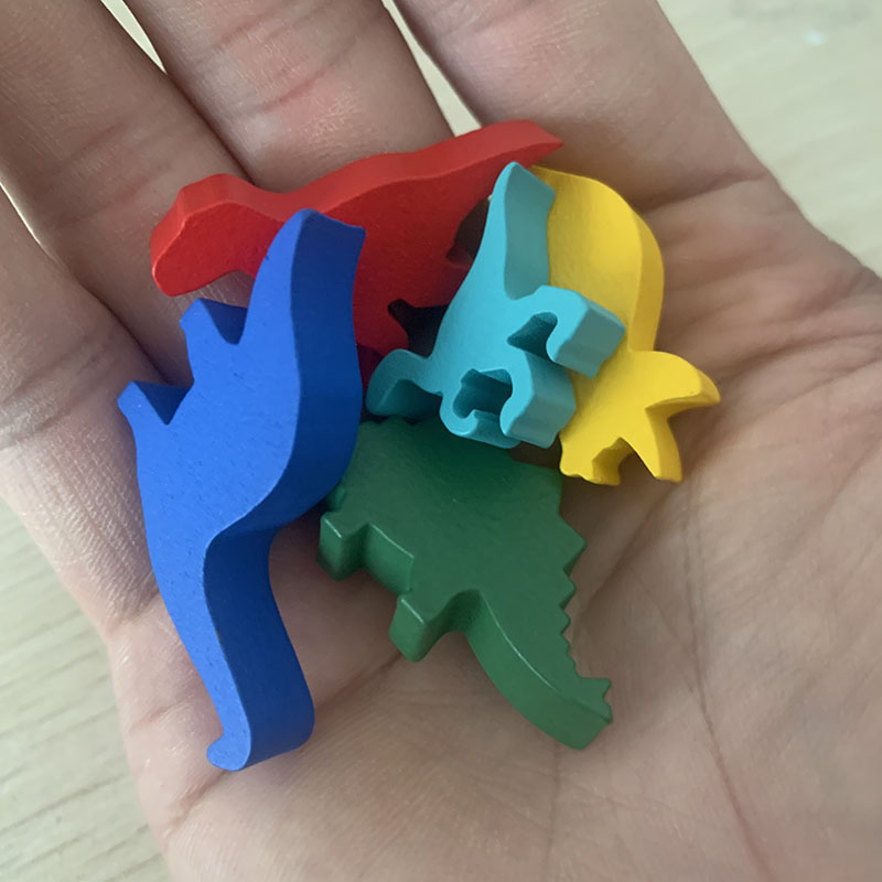 5 Pcs/set Wooden Dinosaur Boar - Board Game Root บทวิจารณ์และราคา