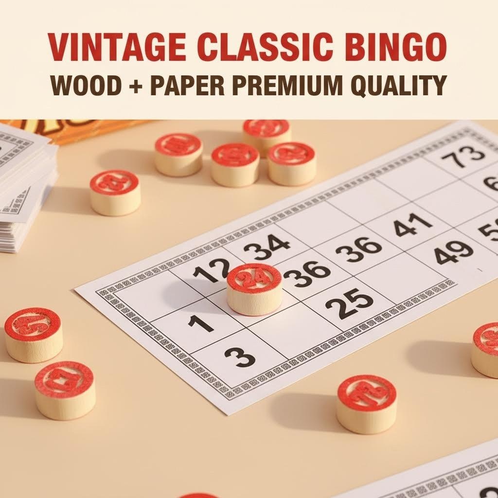 Vintage Russian Lotto Bingo Ga - Board Game Night บทวิจารณ์และราคา