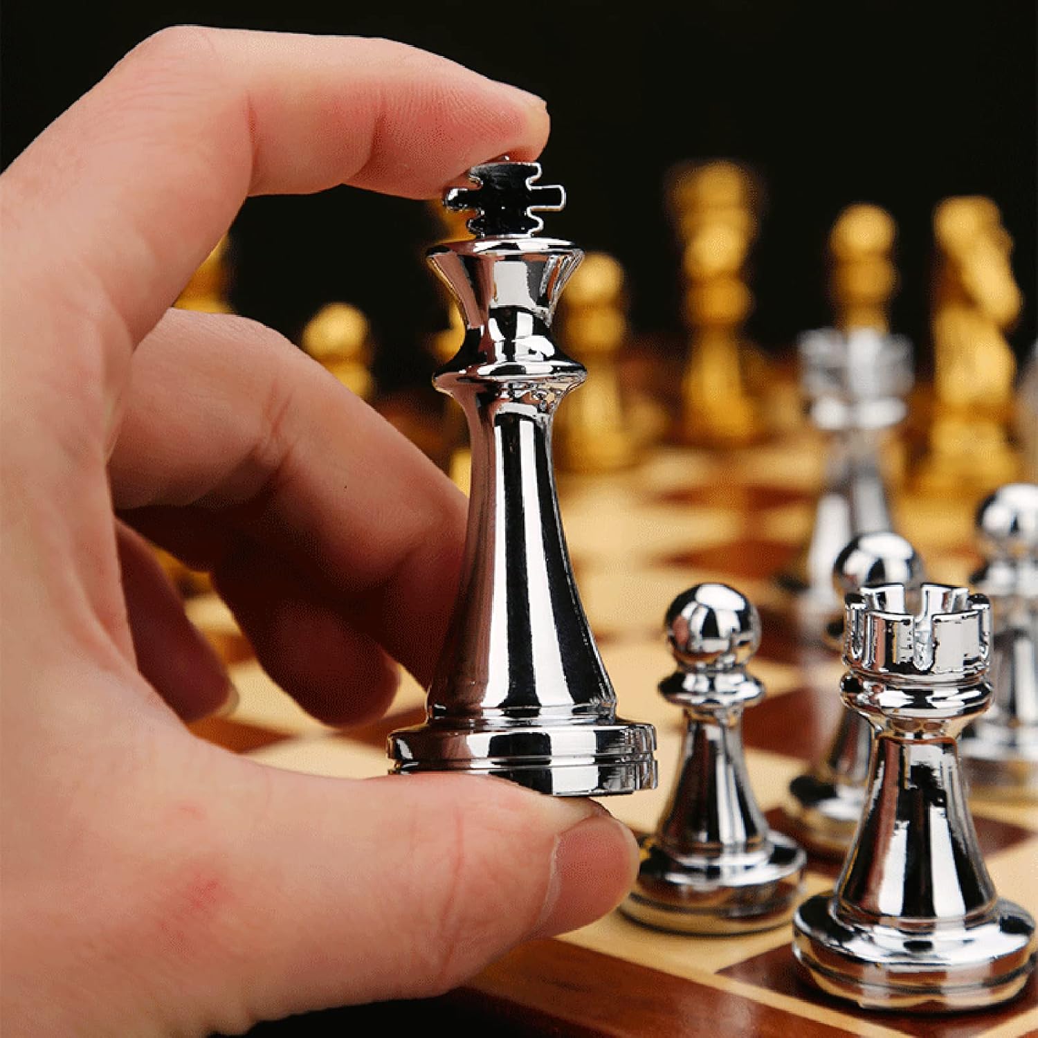 Weighted Metal Chess Pieces 2. - Board Game Queen บทวิจารณ์และราคา