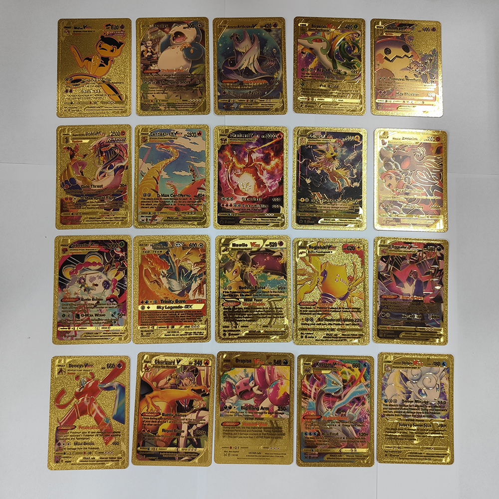 55PCS Pokemon Cards Vmax GX Go - Board Game English บทวิจารณ์และราคา