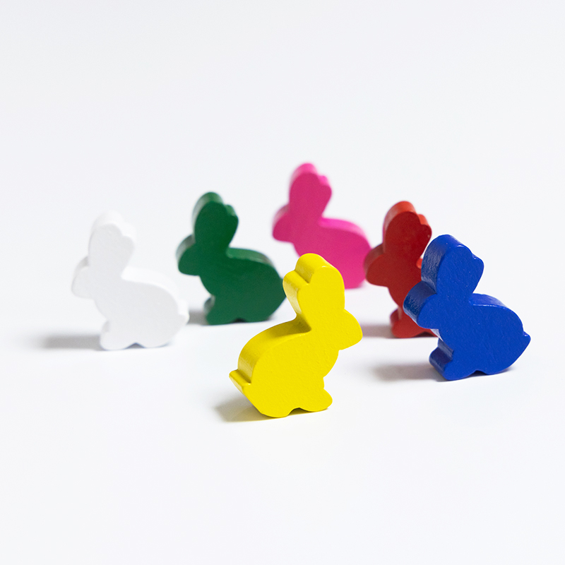 100PCS Cute Rabbit Meeple, 25m - Board Game Quiz บทวิจารณ์และราคา