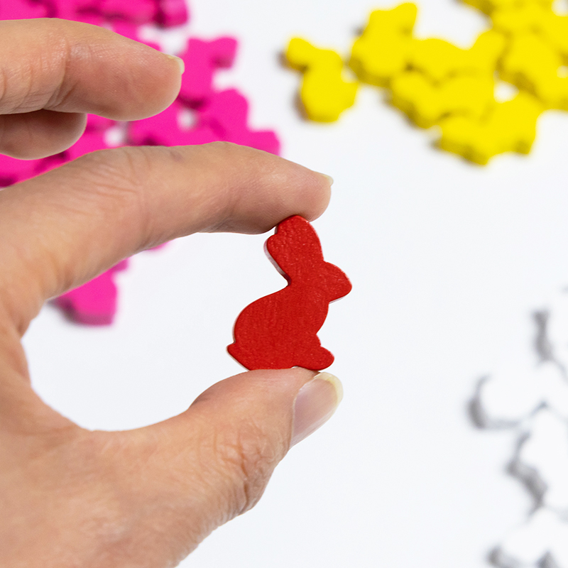 100PCS Cute Rabbit Meeple, 25m - Board Game Quiz บทวิจารณ์และราคา