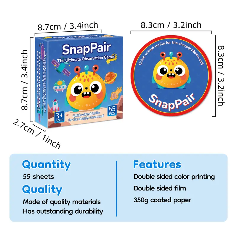 Matching game, includes 55 car - Board Game Quiz บทวิจารณ์และราคา