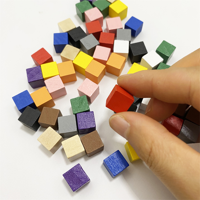 50Pcs/lots 10mm Colorful Wood  - Board Game Quiz บทวิจารณ์และราคา