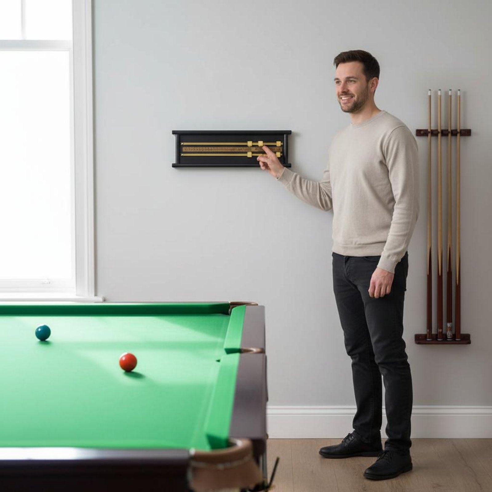 Wooden Snooker Scorer Dual Rai - Board Game Room บทวิจารณ์และราคา