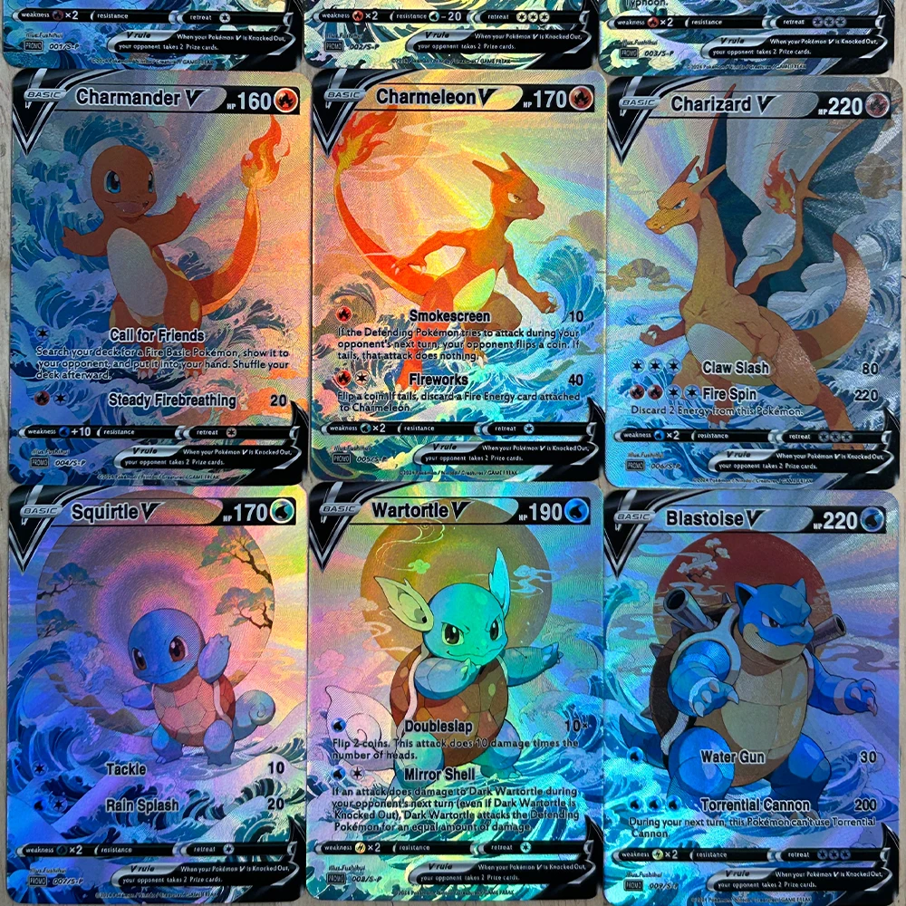 9Pcs/set DIY Anime PTCG Collec - Board Game English บทวิจารณ์และราคา