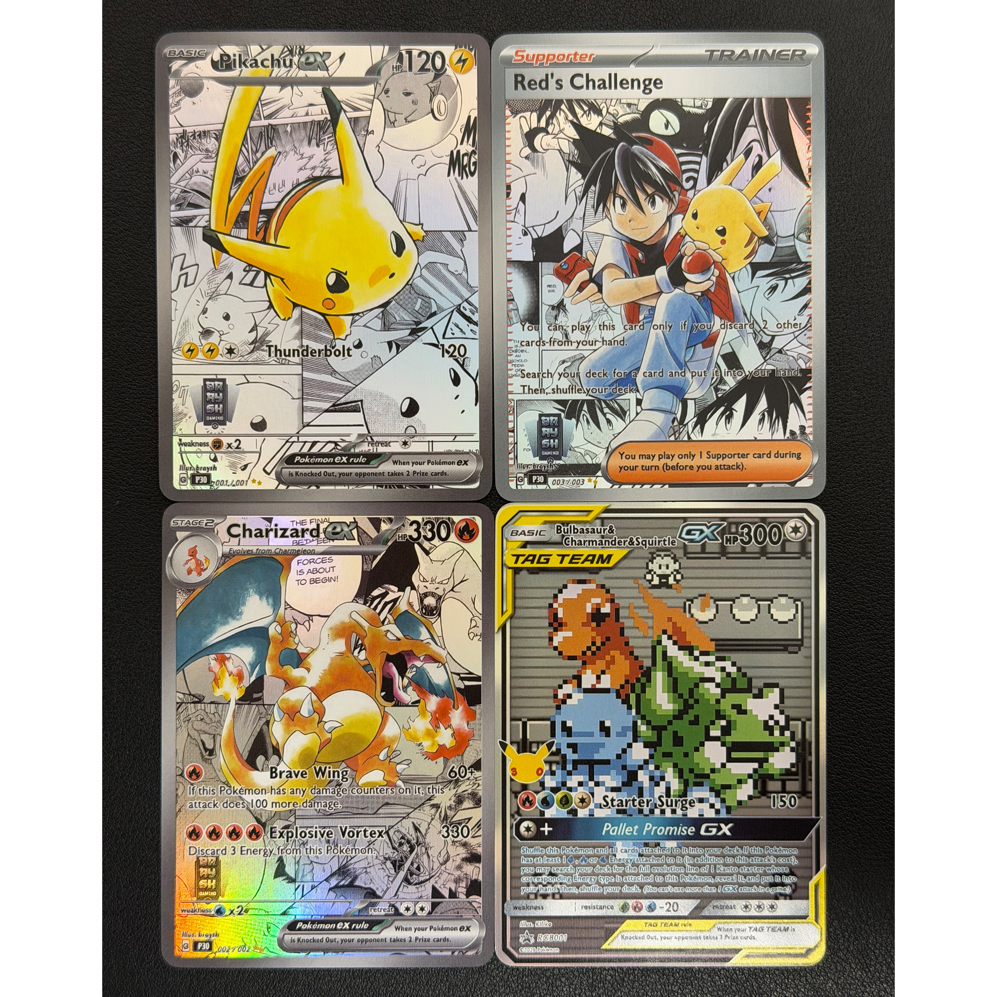 4Pcs/set Self Made Ptcg Pika C - Board Game Quiz บทวิจารณ์และราคา