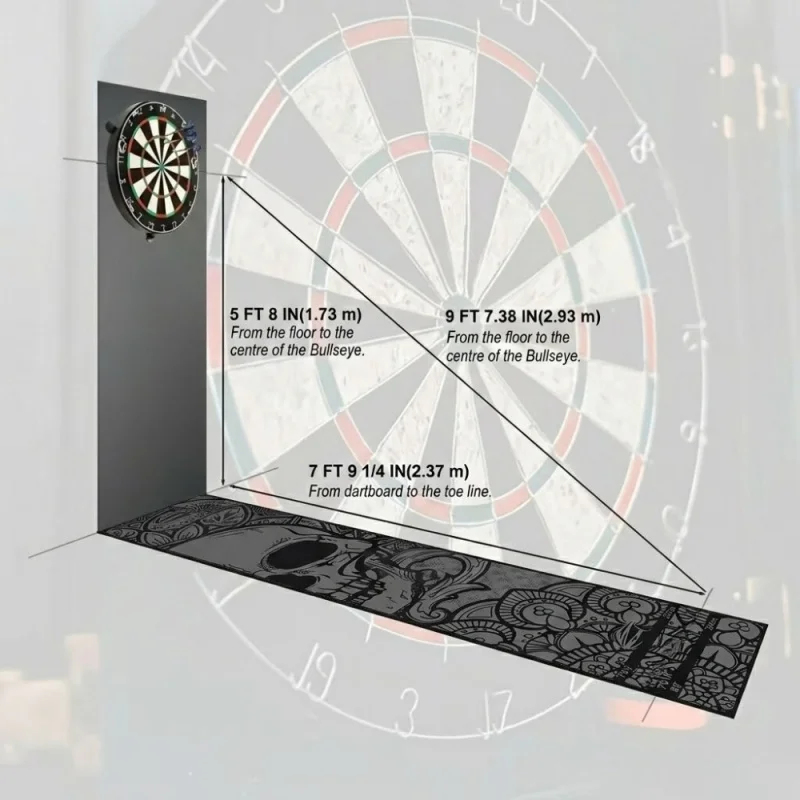 Dart Floor Mat Non Slip Wear R - Board Game Room บทวิจารณ์และราคา