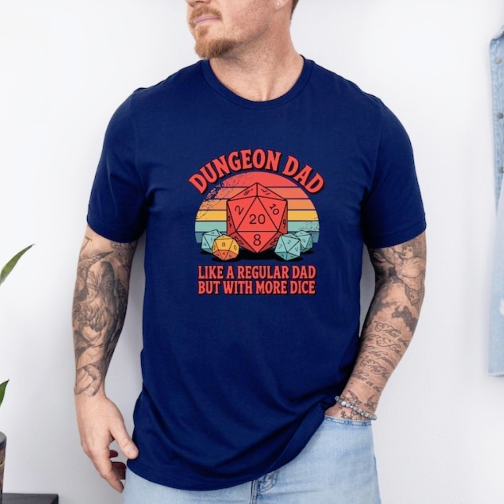 Dungeon Dad Shirt Funny Dungeo - Board Game Night บทวิจารณ์และราคา