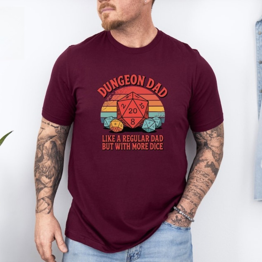 Dungeon Dad Shirt Funny Dungeo - Board Game Night บทวิจารณ์และราคา